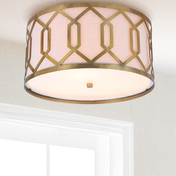 Hex Metal LED Flush Mount - JONATHAN Y